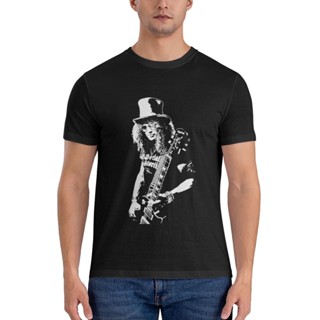 เสื้อยืด พิมพ์ลาย Slash Rock Icon Caricature สําหรับผู้ชาย