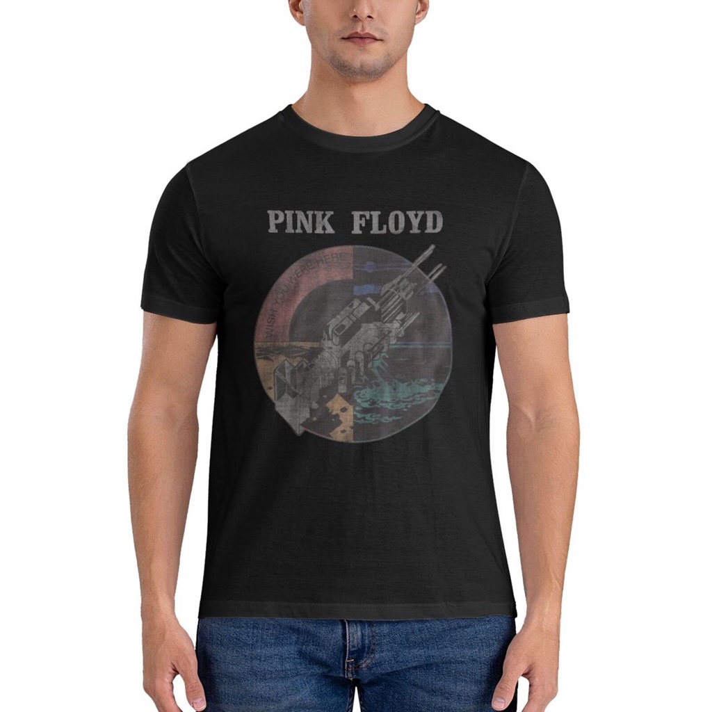 เสื้อยืด พิมพ์ลายอัลบั้ม Pink Floyd Wish You Were Here แฟชั่นสําหรับผู้ชาย