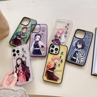 เคสโทรศัพท์มือถือแบบนิ่ม TPU ใส ลายดาบพิฆาตอสูร สําหรับ iPhone 14 Pro Max 13 12 Pro Max