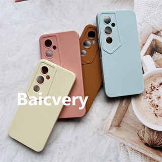 ใหม่ เคสโทรศัพท์ ซิลิโคนนิ่ม TPU กันกระแทก สีพื้น เรียบง่าย สําหรับ Tecno POVA 4 Pro