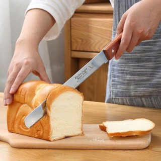 มีด มีดฟันเลื่อย 12″ , 14" ด้ามไม้ BREAD KNIFE, KNIFE, SERRATED, มีด, มีดฟันเลื่อย, มีดหั่นขนมปัง