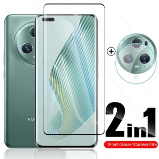 2in1 Full Cover Tempered Glass Case For Huawei Honor Magic 5 Lite Magic5 Pro X40 X9a  Camera Protector Screen Protection Film