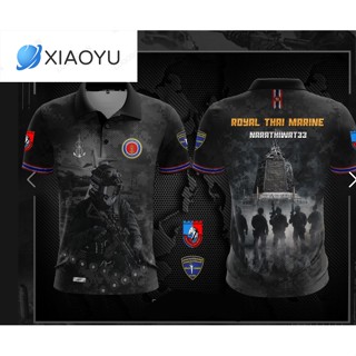 A21 เสื้อโปโลทหารม้า คอปกพิมพ์ลาย CAVALRY