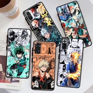 เคสโทรศัพท์มือถือซิลิโคน TPU กันกระแทก ลาย My Hero Academia มีลายด้านข้าง สําหรับ Xiaomi Redmi NOTE 10 10T 10S PRO 10 PRO MAX 11T 11S 11 4G 5G