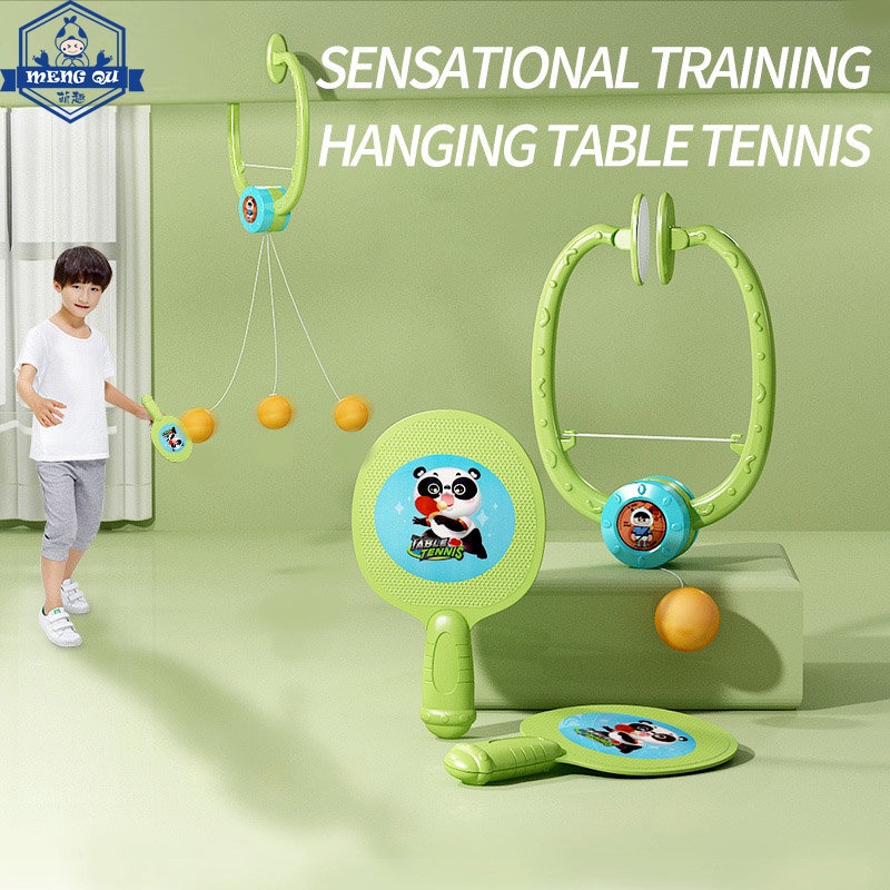 แขวน Pingpong Trainer ผู้ปกครองเด็กปฏิสัมพันธ์มือ Eyeประสานงานการฝึกอบรมของเล่นอุปกรณ์การฝึกอบรมของเล่นเพื่อการศึกษาสําหรับของขวัญเด็ก