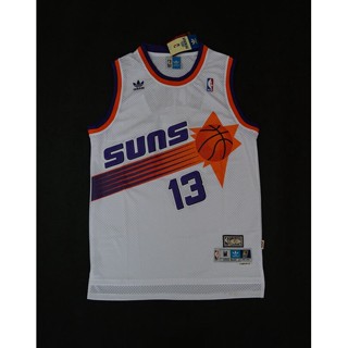 Motion NBA Suns ฟีนิกซ์ สําหรับผู้ชาย #เสื้อกีฬาแขนสั้น ลายทีม Steve Nash Hardwood Classics สีขาว 13 ชิ้น 723430