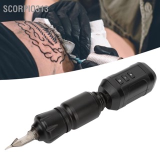 Scorpio313 RCA Tattoo Power Supply ไร้สาย USB 1800mAh LCD ความเร็วปรับแบตเตอรี่ปากกาสักน้ำหนักเบา