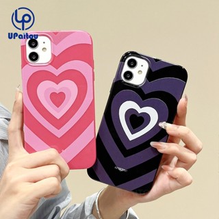 เคสป้องกันโทรศัพท์มือถือ TPU แบบนิ่ม ลายหัวใจ สีดํา สําหรับ iPhone 11 14 13 12 Pro Max X Xr Xs Max 8 7 6 6s Plus SE 2020