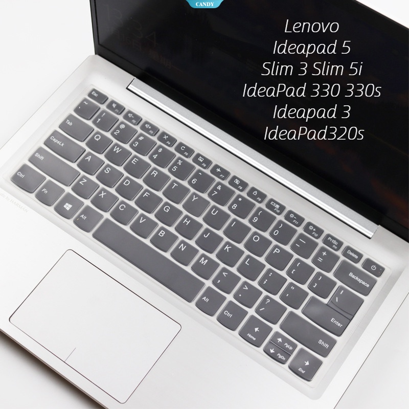 Ultra-thin Computer Laptop Keyboard Film 14inch Lenovo Ideapad 5 Slim 3 Slim 5i IdeaPad 330 330s Ideapad 3 IdeaPad320s Silicone Skin-friendly Washable Tight Fit [CAN]