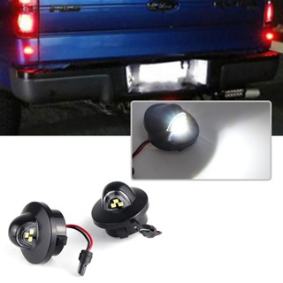 หลอดไฟ LED สีแดง สีขาว สําหรับติดป้ายทะเบียนรถยนต์ Ford Ranger Explorer F-150 F-250 F-350 F150 2 ชิ้น