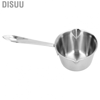 Disuu Butter Warmer Pot  Easy Storage 304 Stainless Steel 2 Pour Spout Butter Warmer Pan Thickened Safe  for Cooking