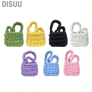 Disuu Wool Tote Purse Bag Cute Exquisite Hand Woven Fine Workmanship Wool Shoulder Bag for Daily Life