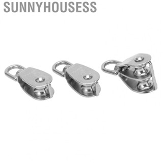 Sunnyhousess M15 Pulley Block  Strong Bearing  Wear Resistant Single Double Pulley  for Outdoor Rope