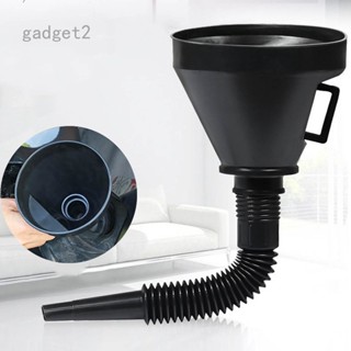 2 In 1 กรวยกรองน้ํามันเชื้อเพลิงรถยนต์ พร้อมที่จับ แบบยืดหยุ่น