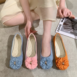 puls size 35-43 Casual Lady Slip On Bowknot Fashion Shoes Comfort Flats Fashion Perempuan Kasut Cantik