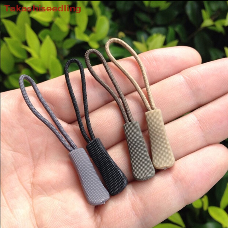 (Takashiseedling) 5 PCS Zipper Pulls Cord Rope Ends Lock Zip Clip Buckle For Clothing Bags