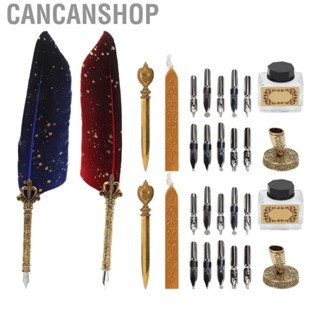 Cancanshop Quill Pen Set  Feather Pen Vintage Style  for Office for Home for School