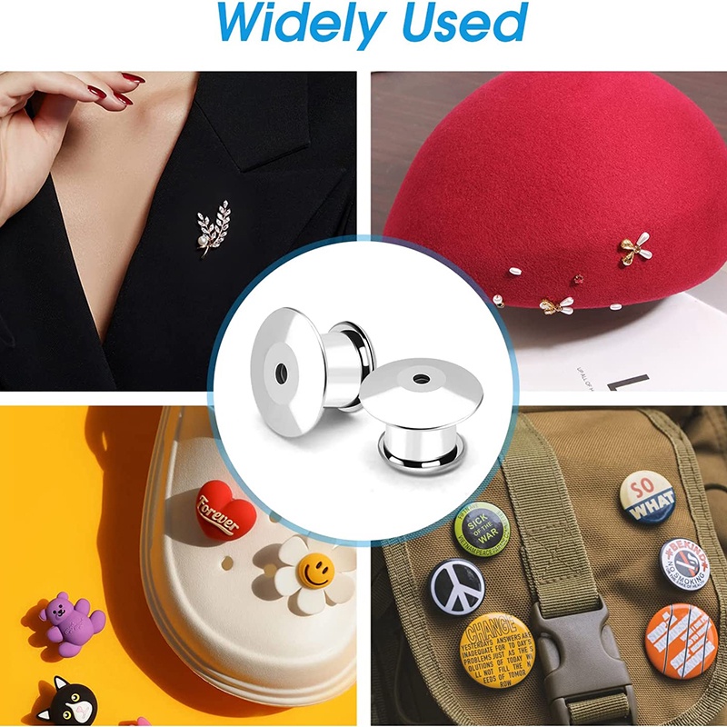 เข็มกลัดโลหะ สีเงิน สีทอง อเนกประสงค์ DIY อุปกรณ์เสริม สําหรับเข็มกลัด ปกเสื้อ เข็มกลัด 5 ชิ้น - รูปที่ 2