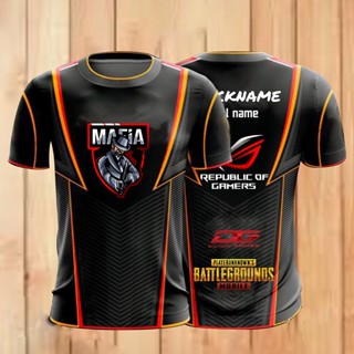 [พร้อมส่ง] เสื้อยืด ลายทีม baju raya BATTLEGROUNDS Jersey kurta lelaki E-sports ขนาด 100 ซม.-160 ซม. สําหรับเด็ก และผู้ใหญ่ XS-3XL