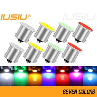 Iusiu หลอดไฟเบรกท้ายรถจักรยานยนต์ Led 1156 P21W 1157 BAY15D BA15S หลอดไฟเลี้ยว P21 5W COB 12V