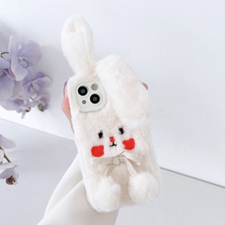 เคสโทรศัพท์มือถือ ผ้ากํามะหยี่ขนนิ่ม ขนนิ่ม ลายกระต่ายน่ารัก สําหรับ OPPO Reno 7 7Z 7PRO 8 8Z 8T 8PRO 6 6Z 6PRO 5 5Z 5PRO 5F 4 4F 4PRO 4Z 4SE 3 2 2Z 2F LITE