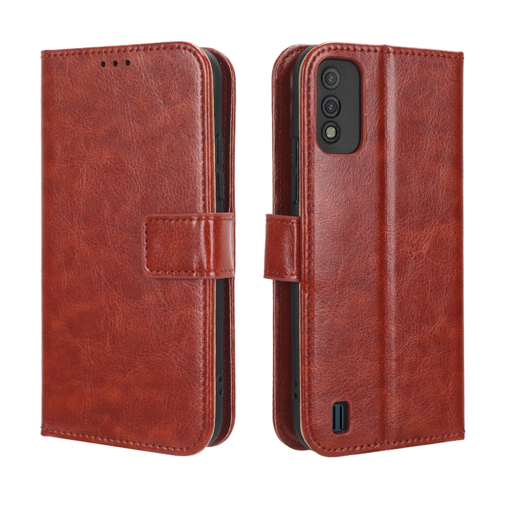 Itel A26 Case Flip Phone Holder Stand Case Itel A26 Casing Wallet PU Leather Back Cover