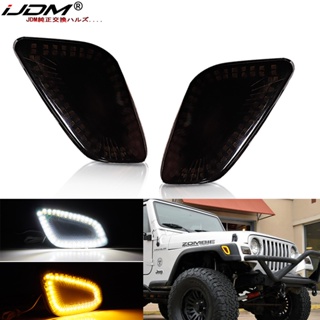 WRANGLER Ijdm ไฟเลี้ยว LED 12V T10 1997-2006 สีเหลืองอําพัน สีขาว สําหรับจอดรถ ขับรถ 55155628Ac 55155629Ac 55155629Ab 55155628Ab CH2550120 Ch2551120