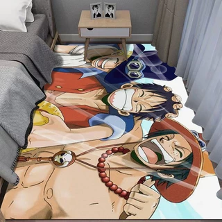 พรมปูพื้น ลาย One Piece Luffy ที่ทนต่อสิ่งสกปรก สําหรับห้องนอน ห้องนั่งเล่น