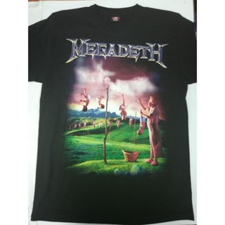 เสื้อยืดแขนสั้น พิมพ์ลาย Megadeath 4 Band