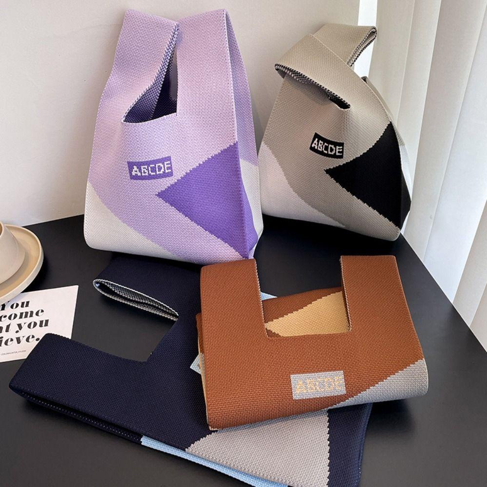 UUMIR  กระเป๋าถือผ้าถัก กระเป๋าสะพายไหล่ Shopping bag