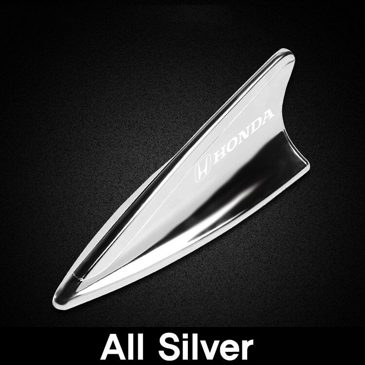 เสาอากาศ รูปครีบฉลาม สีเงิน สีดํา สีขาว สําหรับ Honda Civic HR-V Accord City jazz BRV MOBILIO CRV BRIO