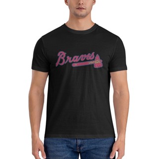 เสื้อยืดเบสบอล พิมพ์ลาย Atlanta Braves แฟชั่นสําหรับผู้ชาย