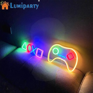 Lumiparty โคมไฟนีออน Led 5v รูปไอคอน สําหรับตกแต่งพื้นหลังห้องนอนเด็ก บาร์ Ktv