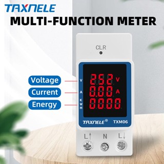 เครื่องวัดแรงดันไฟฟ้าดิจิทัล โวลต์มิเตอร์ แอมมิเตอร์ kWh AC 80V~270V 110V 230V