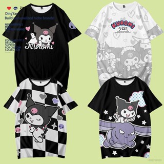 [Doly] เสื้อยืดแขนสั้นลําลอง พิมพ์ลายการ์ตูนอนิเมะ Sanrio Kuromi 3D พลัสไซซ์ สําหรับเด็กผู้หญิง