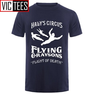 เสื้อยืดคอกลม ผ้าฝ้าย 100% พิมพ์ลาย Flying Grayson ขนาดใหญ่ สําหรับผู้ชาย