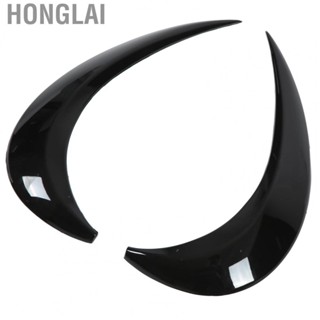 Honglai Headlight Eyebrow Wear Resistant  Scratch 1 Pair Gloss Black Headlight Eyelid Decal Cover for Car Exterior Decoration