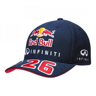 หมวก Infiniti Red Bull Racing Formula One 1 F1 Daniil Kvyat No.26 Curved Peak