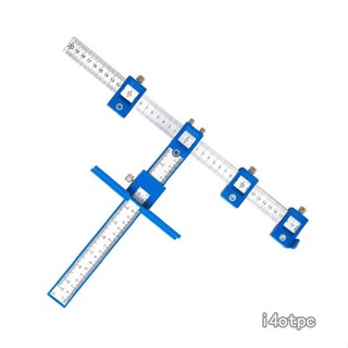ชุดเครื่องมือไม้บรรทัด สําหรับเจาะตําแหน่งงานไม้ ตู้เสื้อผ้า 4 ชิ้น