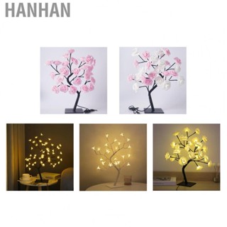 Hanhan Tabletop Bonsai Tree Lamp  Bonsai Tree Lamp Exquisite USB Powered Christmas Gift  for Hotel