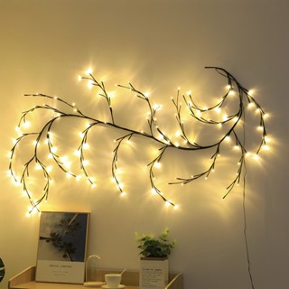 สายไฟ Led 144 ดวง รูปกิ่งไม้เถาวัลย์เถาวัลย์ สําหรับตกแต่งห้องนอน DIY