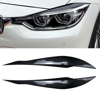 ⚡READYSTOCK⚡Headlight Cover Carbon Fiber Light Eyebrow Car Sticker Long Life UV Resistant