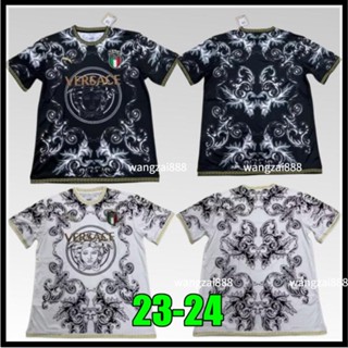 เสื้อกีฬาแขนสั้น ลายทีมชาติฟุตบอล Italian joint jersey 2023-24 สําหรับผู้ชาย