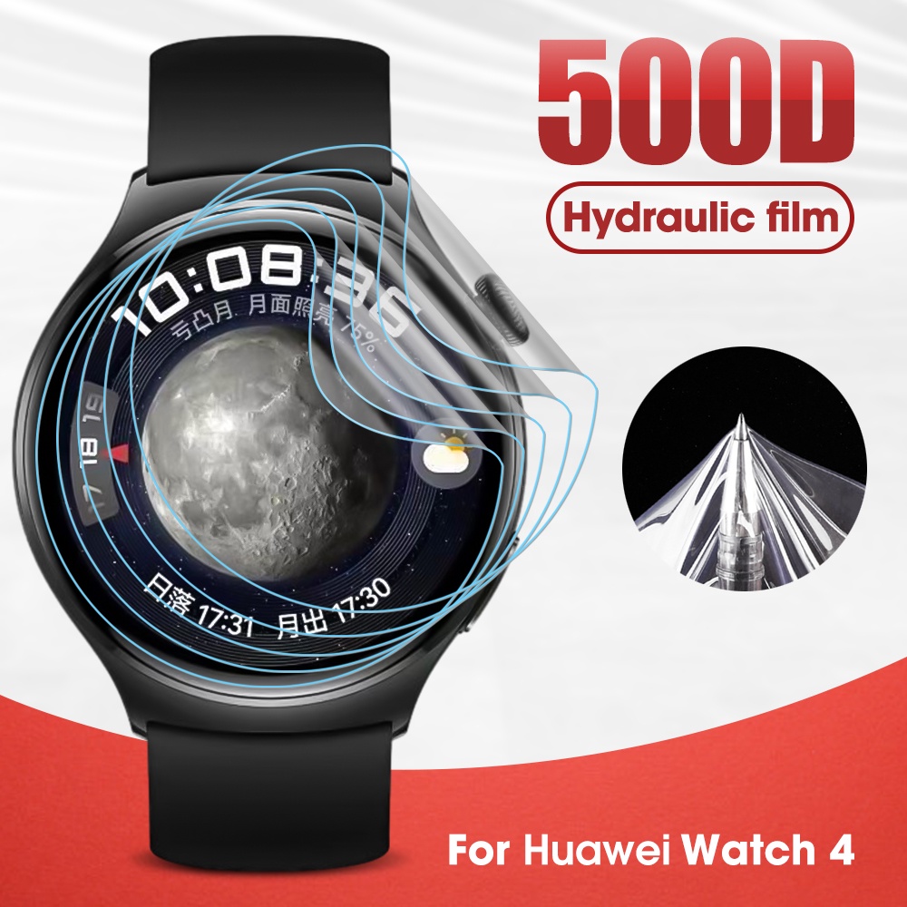 ฟิล์มไฮโดรเจล ป้องกันรอยขีดข่วน ป้องกันลายนิ้วมือ แบบสากล สําหรับนาฬิกา Huawei Watch 4 4 Pro