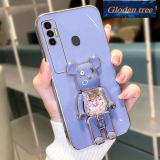 เคสโทรศัพท์มือถือ ซิลิโคนนิ่ม กันกระแทก ลายต้นไม้ Gloden TECNO SPARK 7 PRO