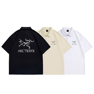 Arcteryxpolo เสื้อโปโลแขนสั้น คอปก พิมพ์ลาย สําหรับผู้ชาย และผู้หญิง Mgcr