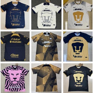 เสื้อยืด พิมพ์ลายฟุตบอล Pumas unam 22 23 LIGA MX S-4XL สําหรับผู้ชาย