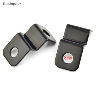 Flashquick 2 ชิ้น สากล รถจักรยานยนต์ ไฟเลี้ยว ที่ยึด โลหะ ตําแหน่ง ที่หนีบส้อม ดี