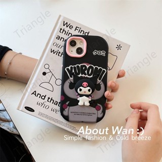 เคสมือถือ แบบนิ่ม ลายการ์ตูนอนิเมะ Kuromi สามมิติ สําหรับ Iphone 14 Pro max Iphone 13 12 11 14 Pro max Iphone 1213 11