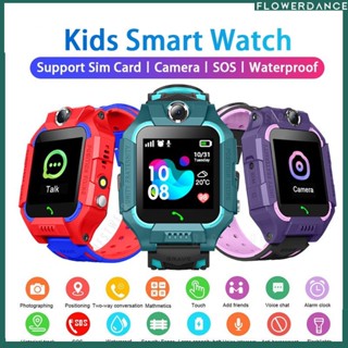 Q19/q12 เด็กสมาร์ทนาฬิกาหน้าจอสัมผัส Sos Gps Anti-lost Kids Tracker รองรับซิมการ์ดสำหรับ Android Ios ดอกไม้